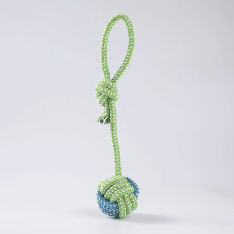 Interactive Cotton Rope Dog Toy - Chew & Tug Toy for Small & Large Do