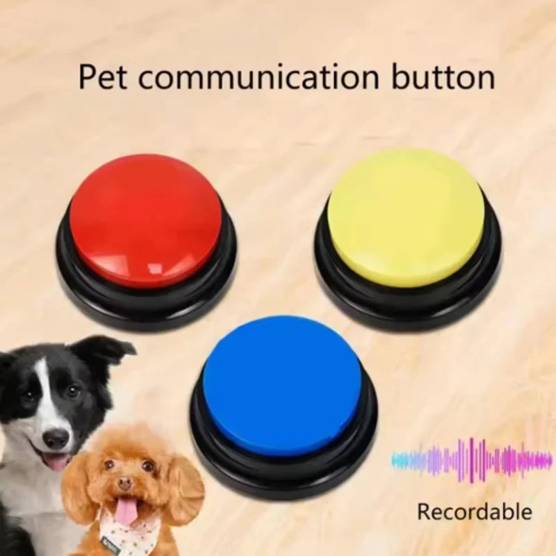 Pet Communication Button Set - Recordable Talking Buttons for Dogs & Cats