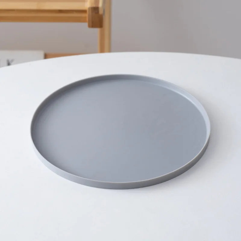 Round Pet Placemat - Non-Slip Rubber Bowl Mat for Dogs & Cats