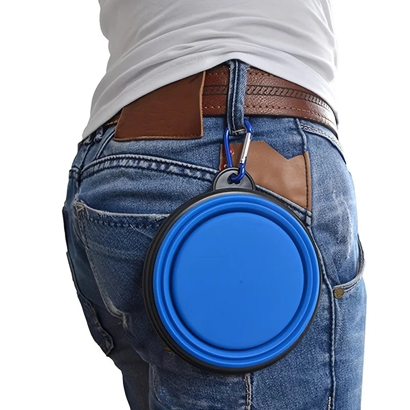 Collapsible Dog Travel Bowl - Portable Foldable Food & Water Bowl for Dogs