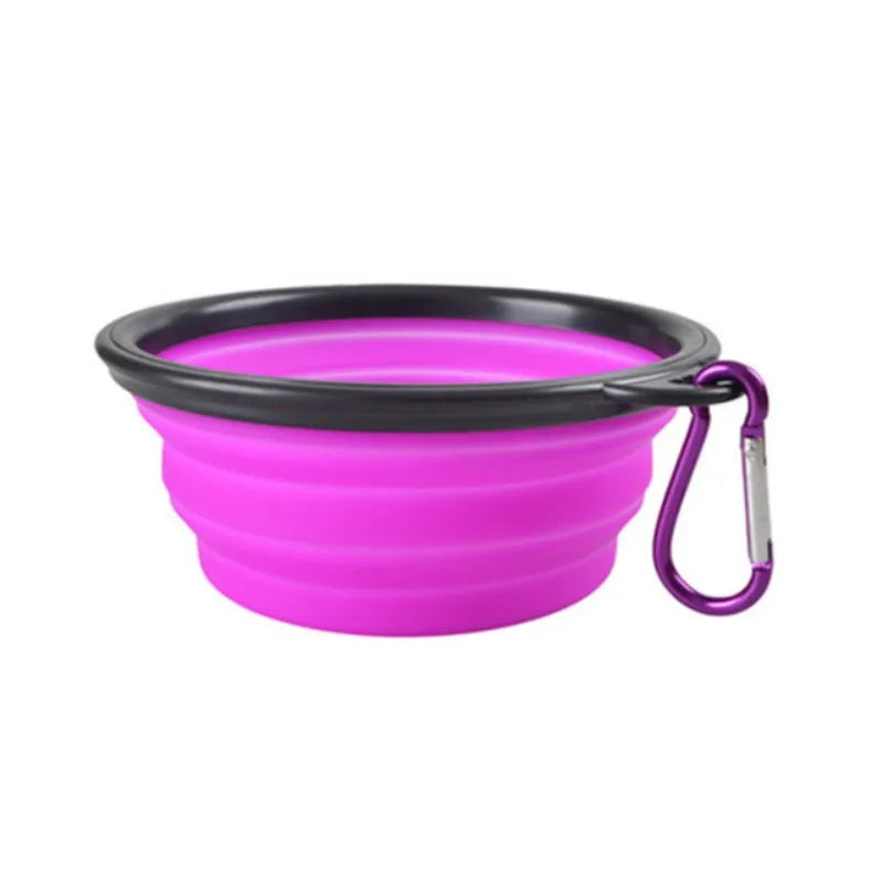 Collapsible Dog Travel Bowl - Portable Foldable Food & Water Bowl for Dogs