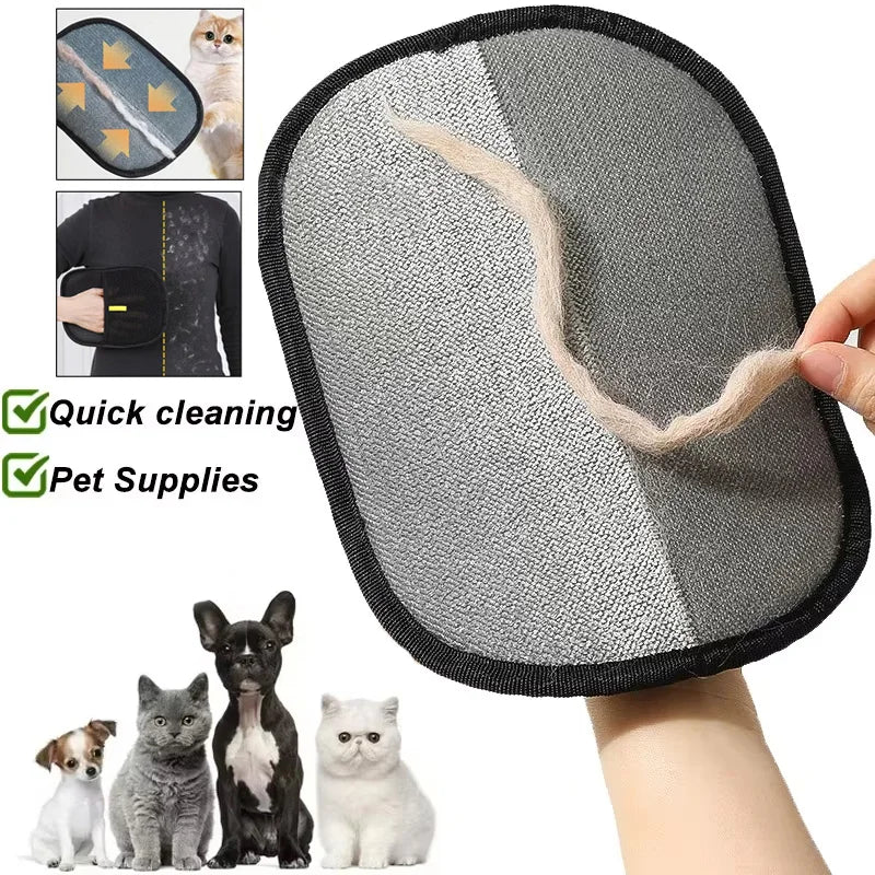 Pet Hair Removal Mitt - Reusable Dog & Cat Fur Remover Grooming Glove