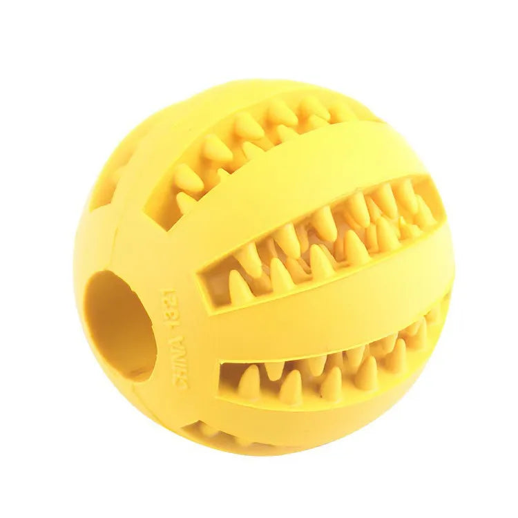 Dog Treat Ball Toy - Interactive Food Feeder & Teeth Cleaner for Dogs