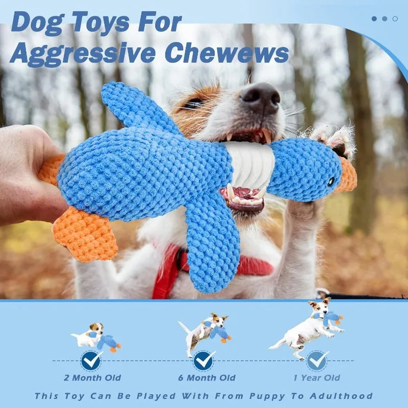 Plush Squeaky Dog Toy - Interactive Chew Toy for Cats & Dogs