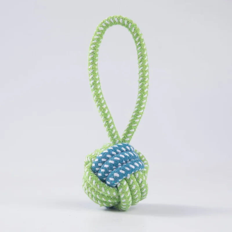Interactive Cotton Rope Dog Toy - Chew & Tug Toy for Small & Large Do
