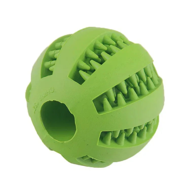 Dog Treat Ball Toy - Interactive Food Feeder & Teeth Cleaner for Dogs