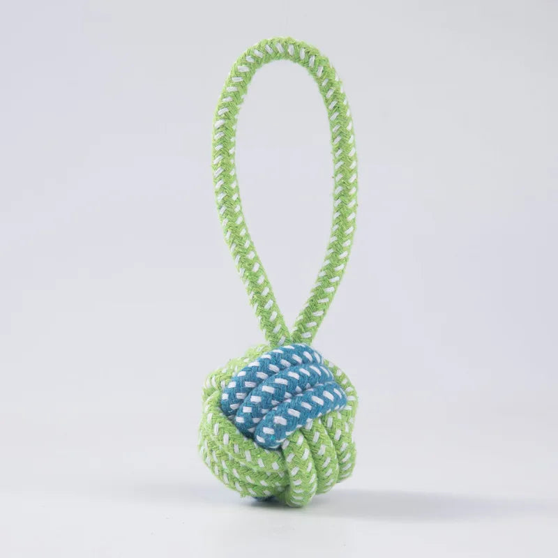 Interactive Cotton Rope Dog Toy - Chew & Tug Toy for Small & Large Do
