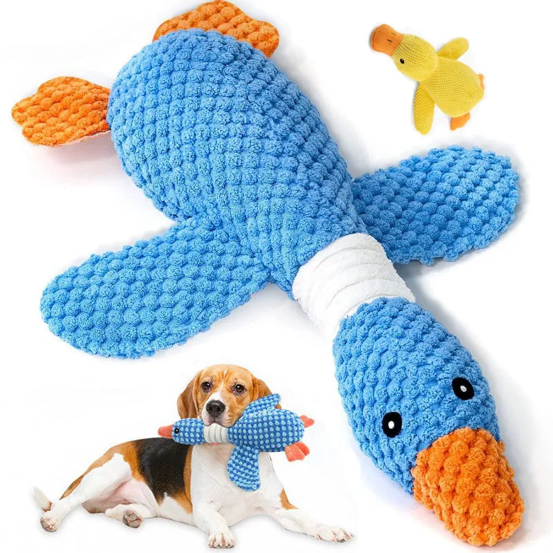 Plush Squeaky Dog Toy - Interactive Chew Toy for Cats & Dogs