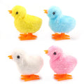 Wind-Up Jumping Chick Toy - Cute Fluffy Baby Chick for Cats & Kids