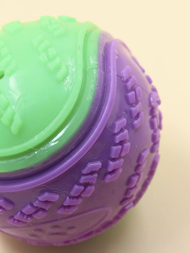 Interactive Dog Toy Ball Set - Squeaky TPR Chew Toys for Teeth Cleaning