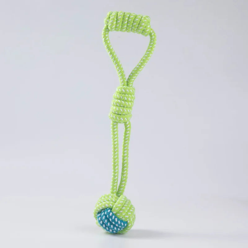 Interactive Cotton Rope Dog Toy - Chew & Tug Toy for Small & Large Do