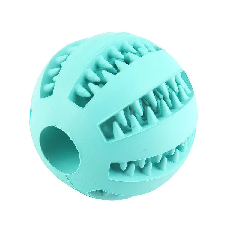 Dog Treat Ball Toy - Interactive Food Feeder & Teeth Cleaner for Dogs