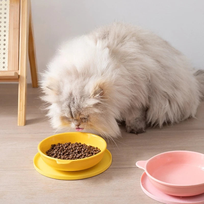Round Pet Placemat - Non-Slip Rubber Bowl Mat for Dogs & Cats
