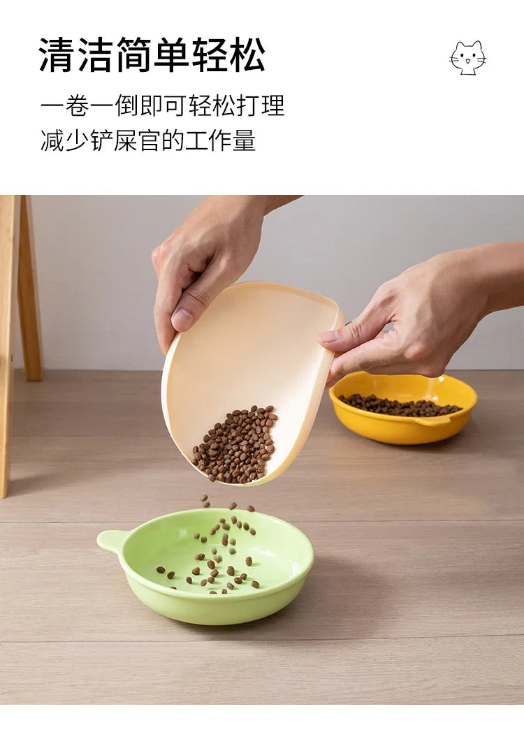 Round Pet Placemat - Non-Slip Rubber Bowl Mat for Dogs & Cats