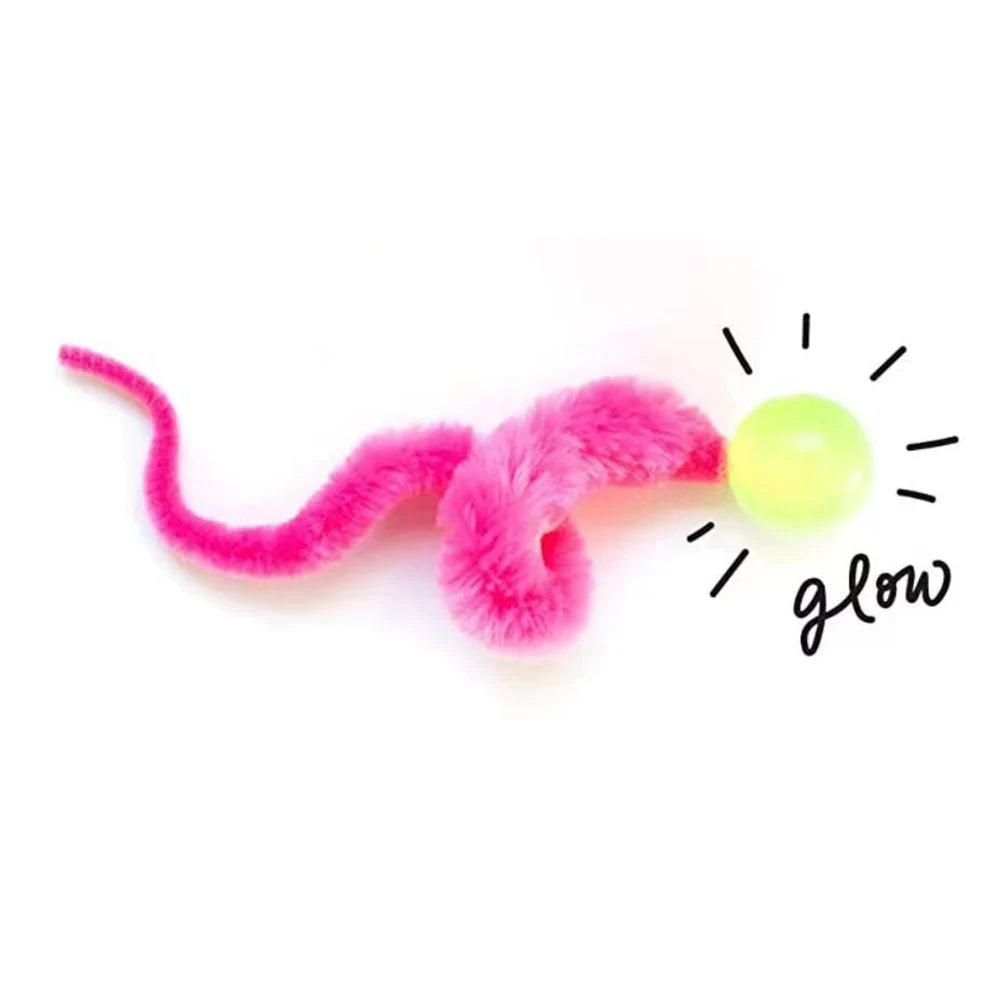Colorful Cat Toy Ball Set - Interactive Faux Fur Balls & Feather Toys for Cats
