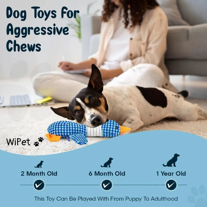 Plush Squeaky Dog Toy - Interactive Chew Toy for Cats & Dogs