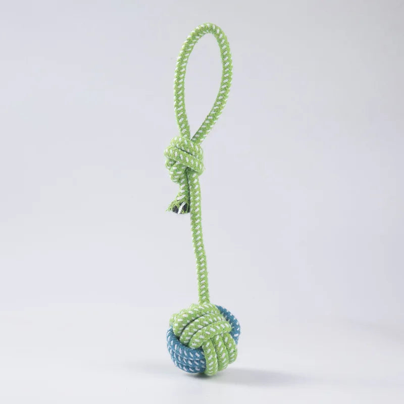 Interactive Cotton Rope Dog Toy - Chew & Tug Toy for Small & Large Do