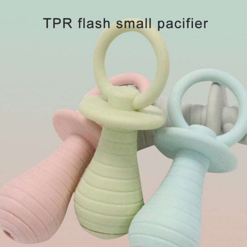 Dog Pacifier Chew Toy - Funny Rubber Teething Toy for Puppies & Dogs