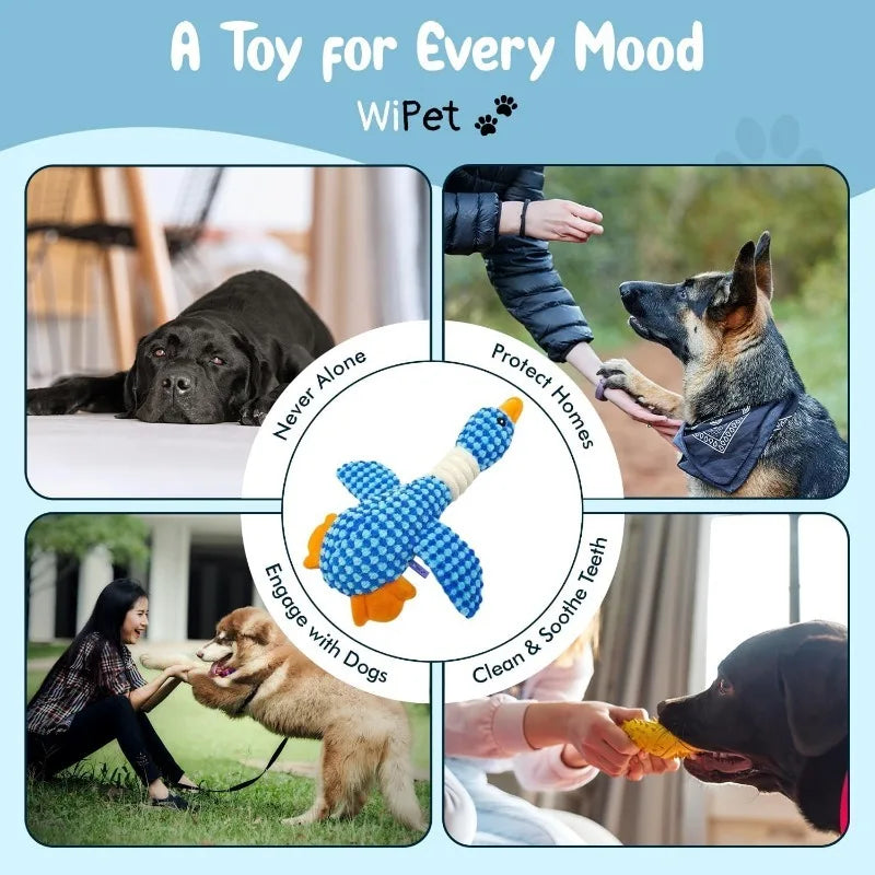 Plush Squeaky Dog Toy - Interactive Chew Toy for Cats & Dogs
