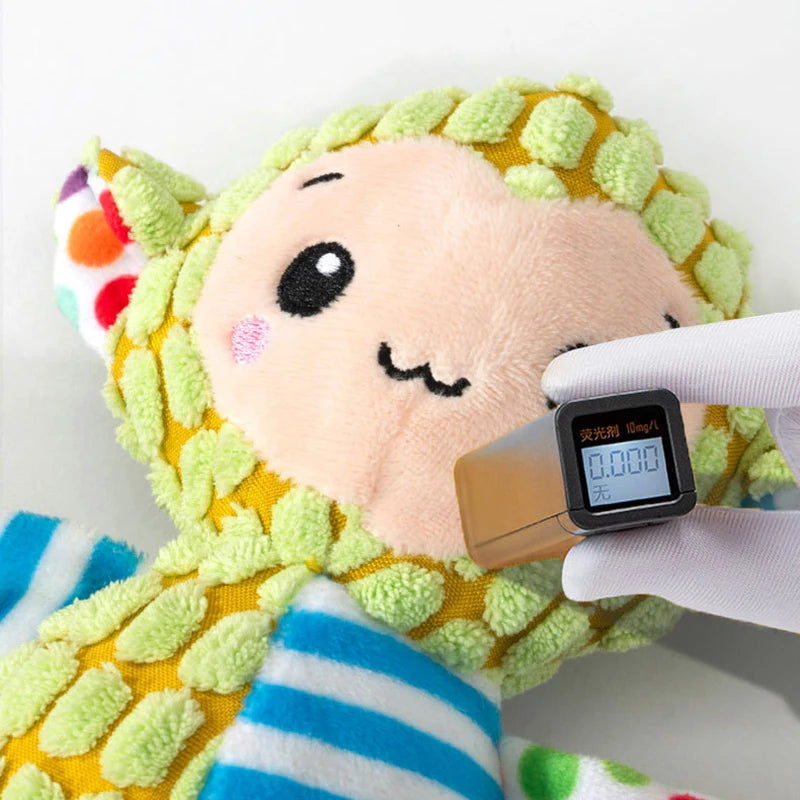 Cute Character Plush Squeaky Dog Toy - Soft Stuffed Animal Toy for Dogs