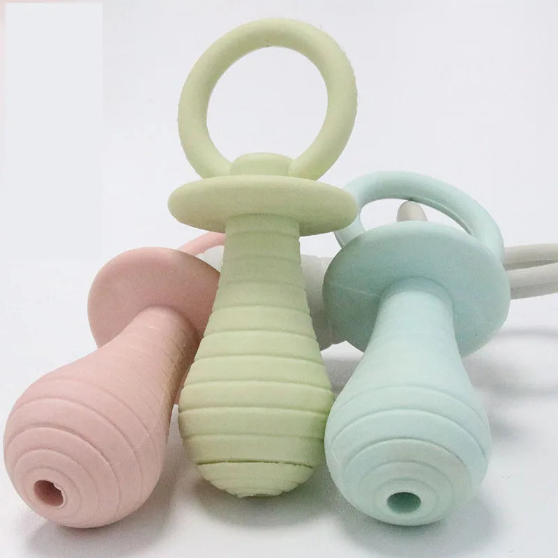 Dog Pacifier Chew Toy - Funny Rubber Teething Toy for Puppies & Dogs
