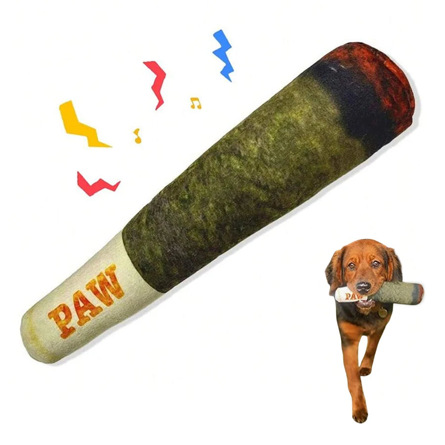 Funny Dog Squeaky Plush Toy - Novelty Chew Toy for Dogs