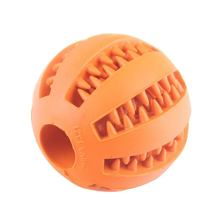 Dog Treat Ball Toy - Interactive Food Feeder & Teeth Cleaner for Dogs