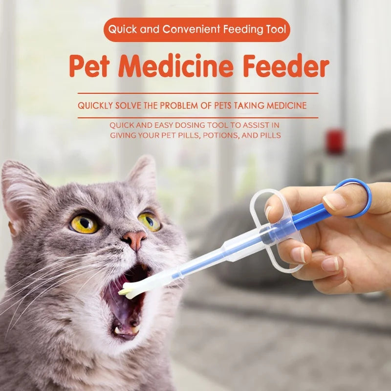 Pet Medicine Feeder - Easy Pill & Liquid Dispenser for Dogs & Cats