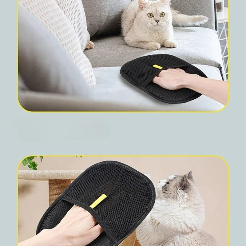 Pet Hair Removal Mitt - Reusable Dog & Cat Fur Remover Grooming Glove