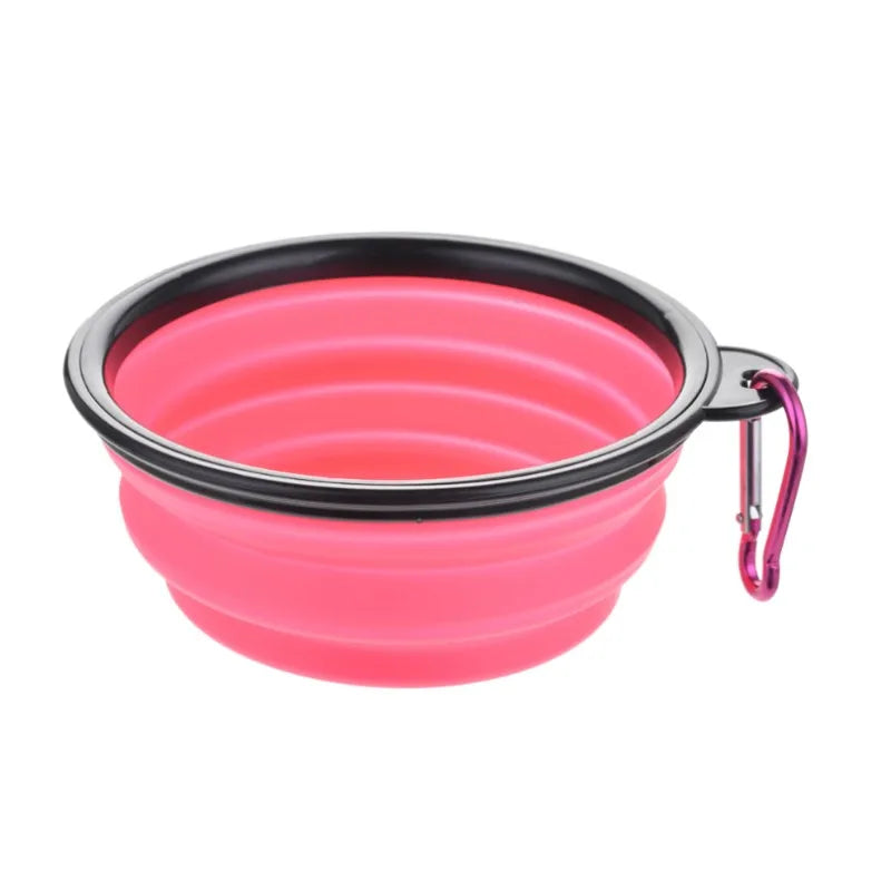 Collapsible Dog Travel Bowl - Portable Foldable Food & Water Bowl for Dogs