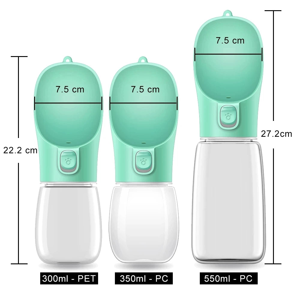 Portable Dog Water Bottle - Leakproof Travel Water Dispenser for Dogs & Cats