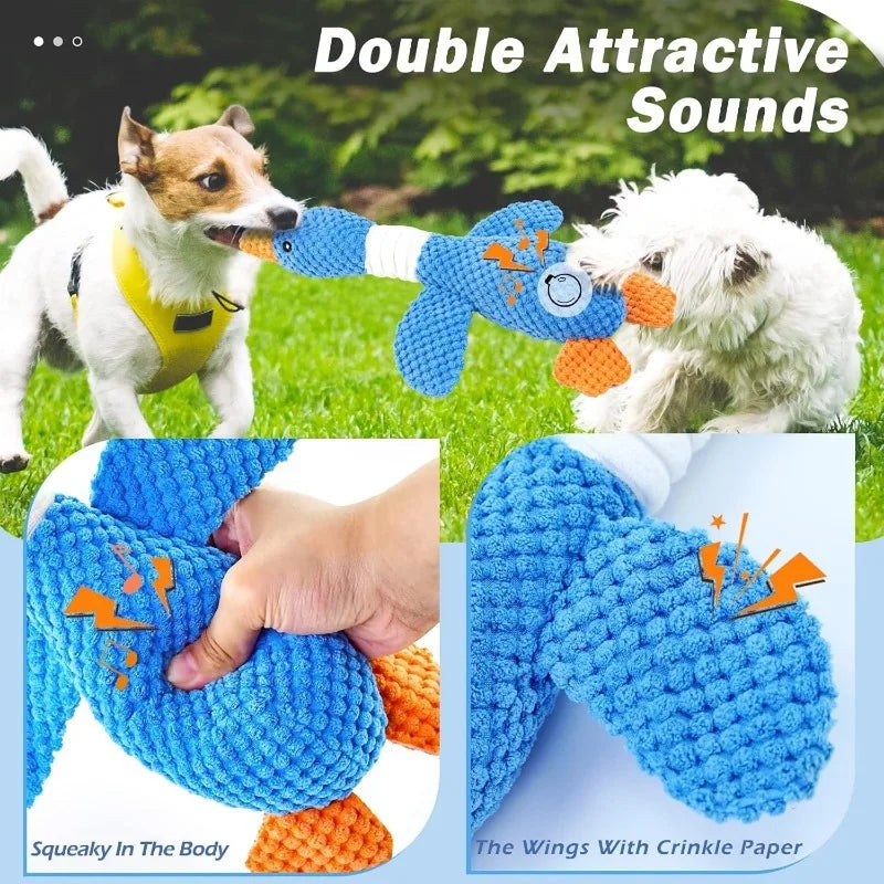Plush Squeaky Dog Toy - Interactive Chew Toy for Cats & Dogs